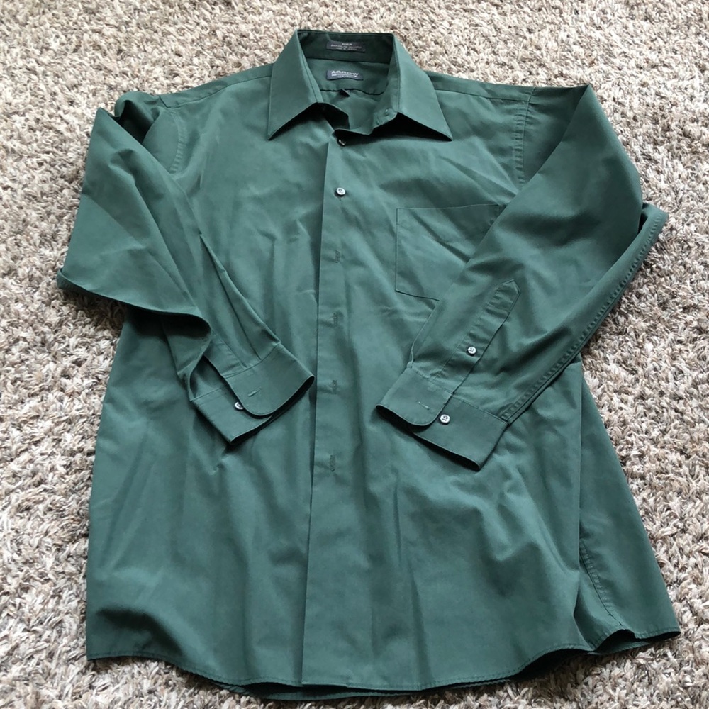 Hunter green dress shirt